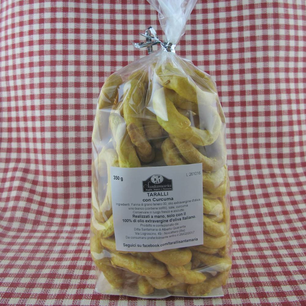 Taralli Santamaria alla curcuma gr 350