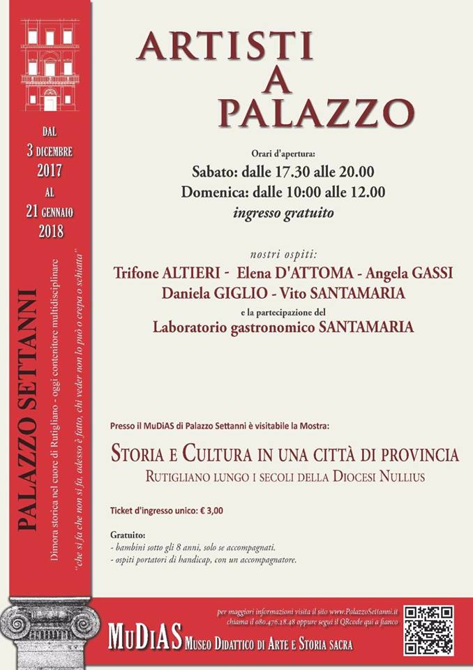 Locandina dell'evento Artisti a Palazzo