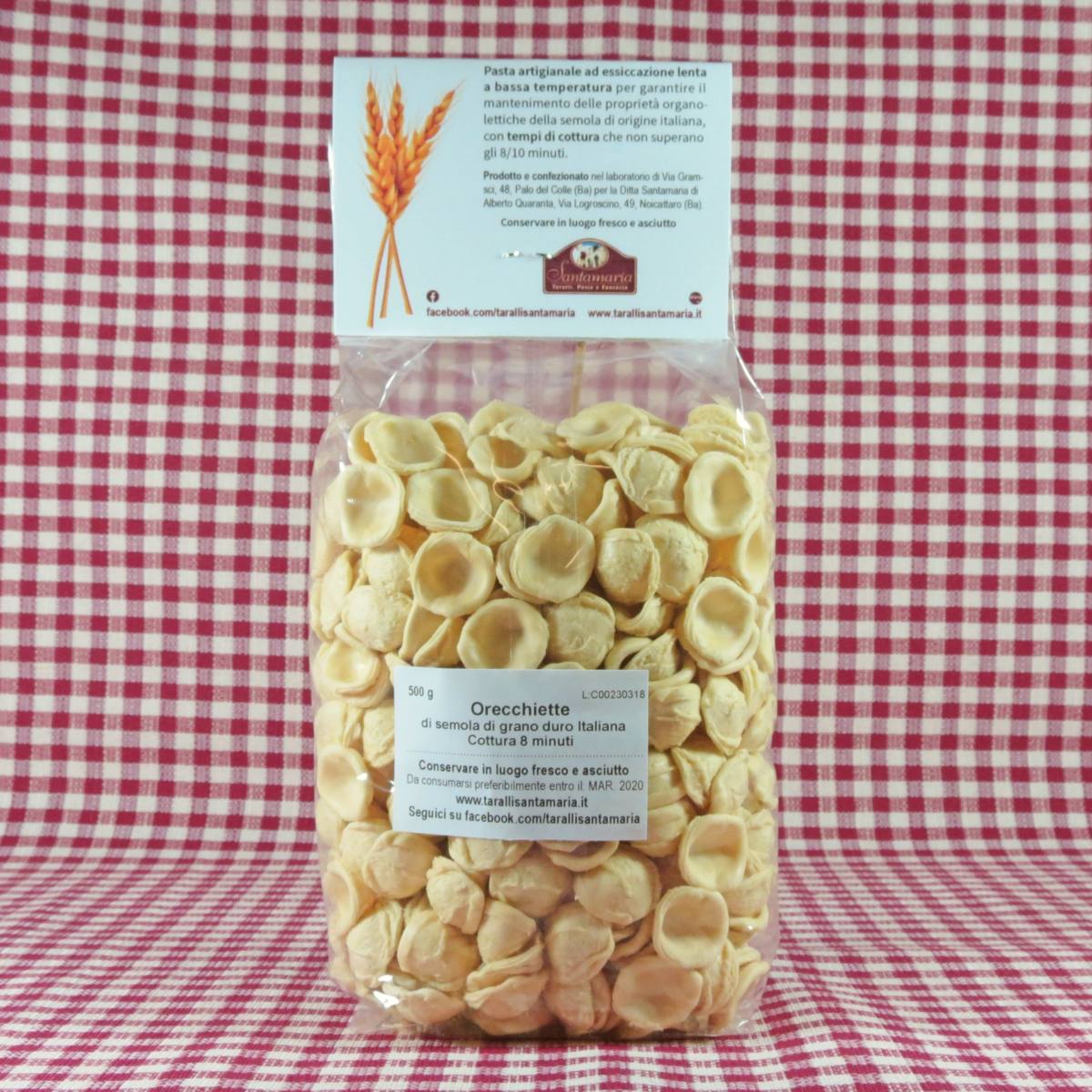 orecchiette di semola di grano duro classiche santamaria 2