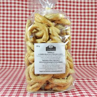 Taralli Santamaria con Farro Monococco Italiano, Pugliesi, Artigianali