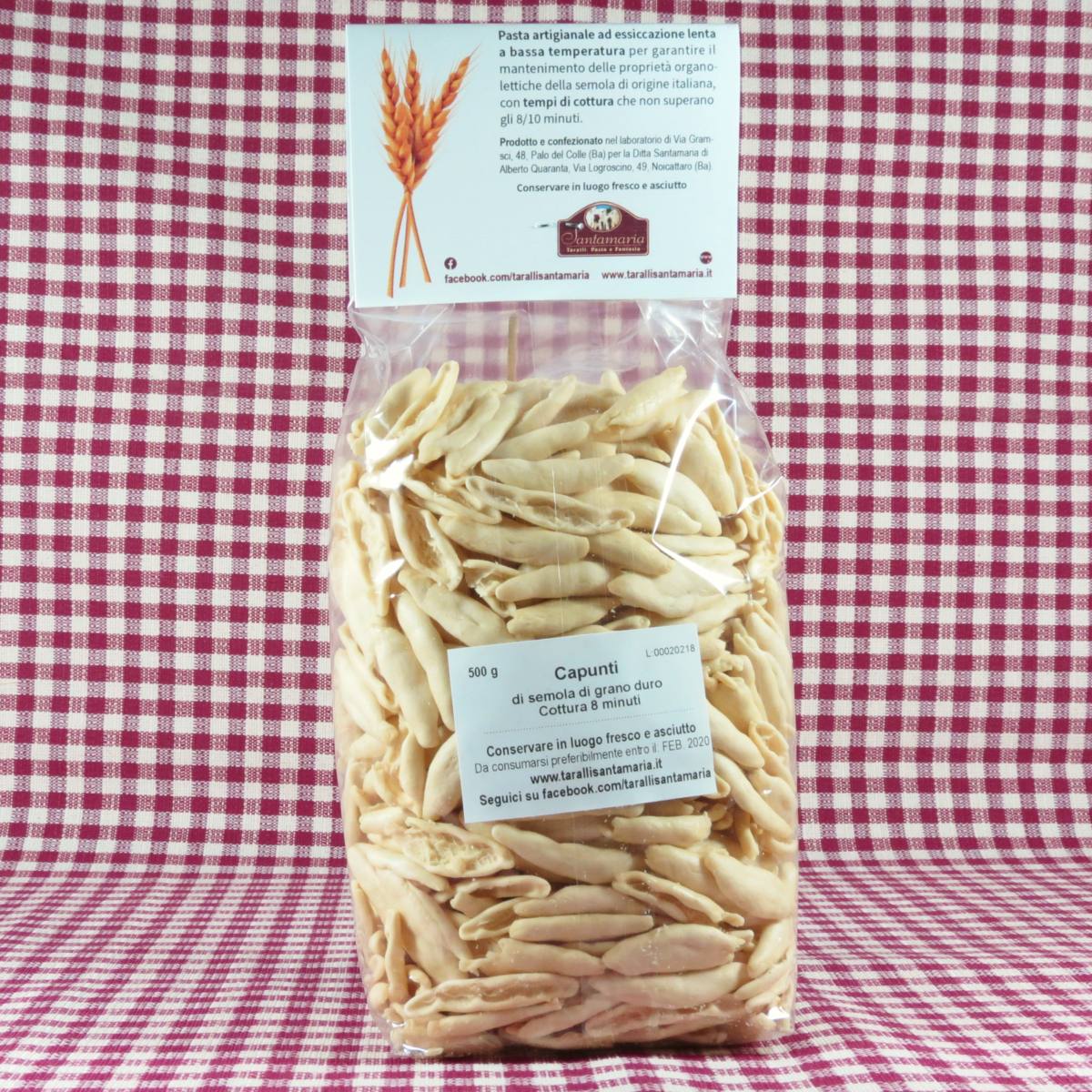 Capunti Pasta Artigianale Santamaria vista 2