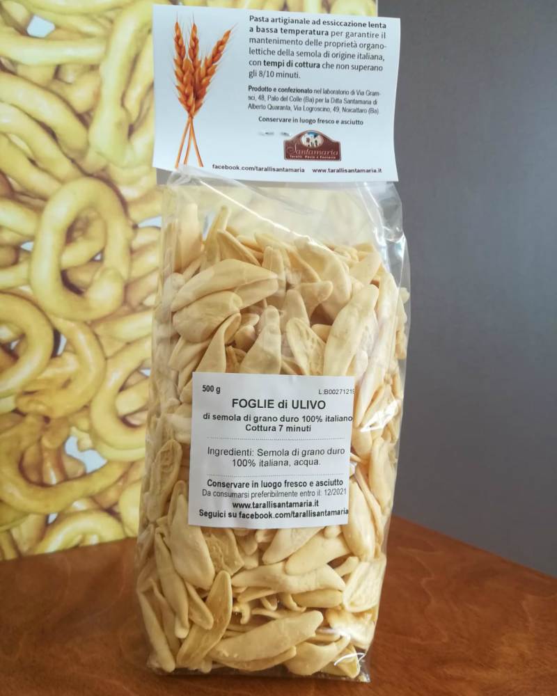 Foglie di ulivo Santamaria, pasta fresca essiccata e artigianale - immagine 3