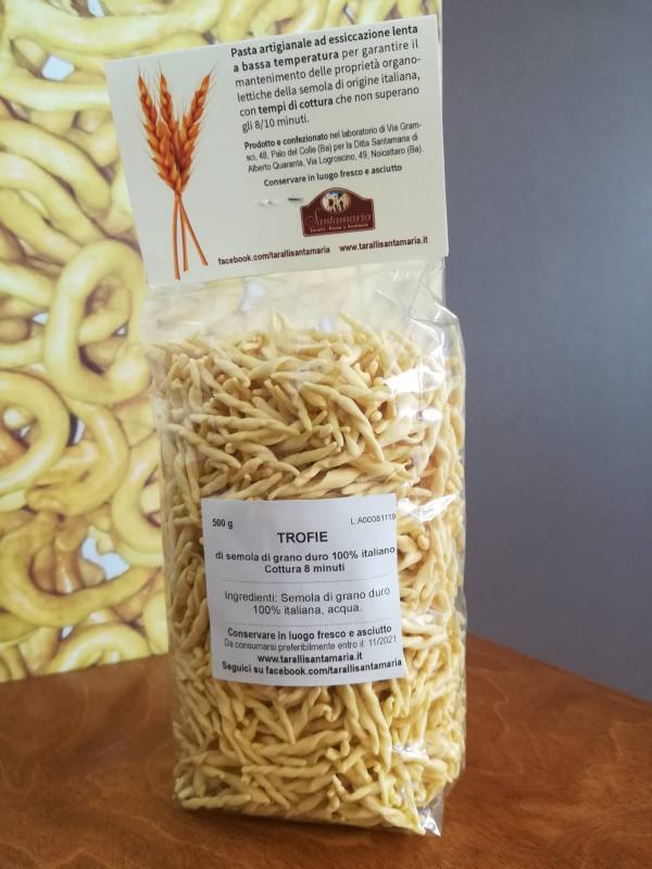 Trofie Santamaria, pasta fresca essiccata e artigianale - immagine 3