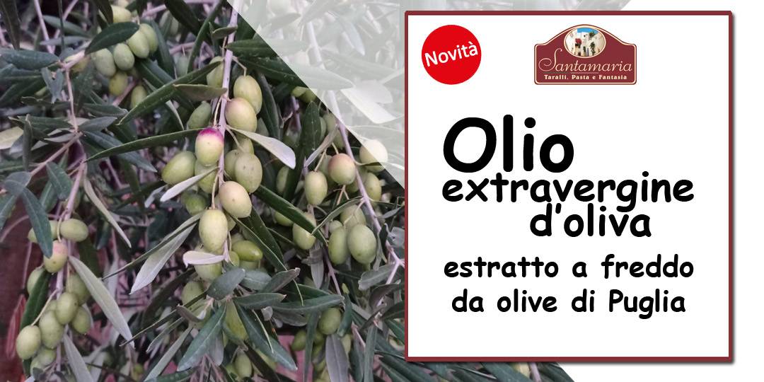 banner olio extravergine di oliva a marchio santamaria